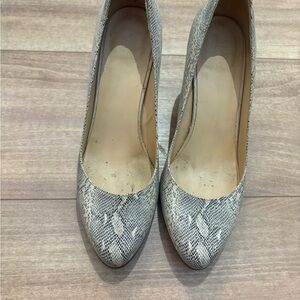 Elegant Snake Print Women's Heels